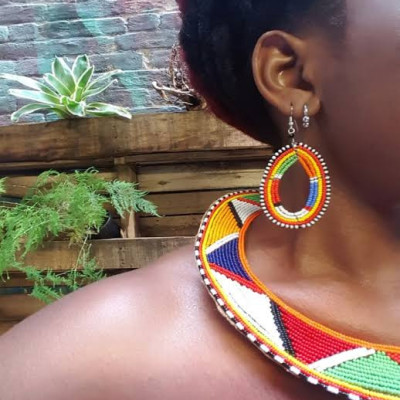 Maasai Statement Earrings With Bold Colors & Beadwork Profile Picture
