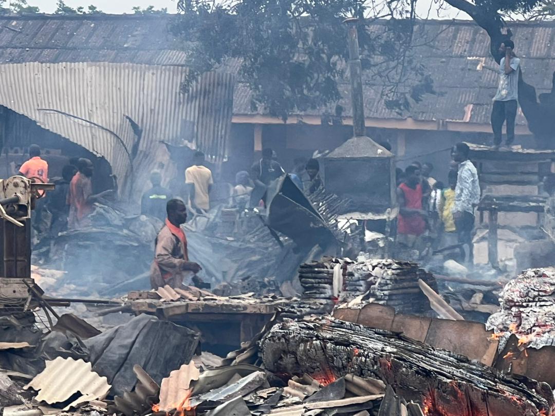 2 firefighters injured as Fire Service contains blaze at Timber Market - MyJoyOnline