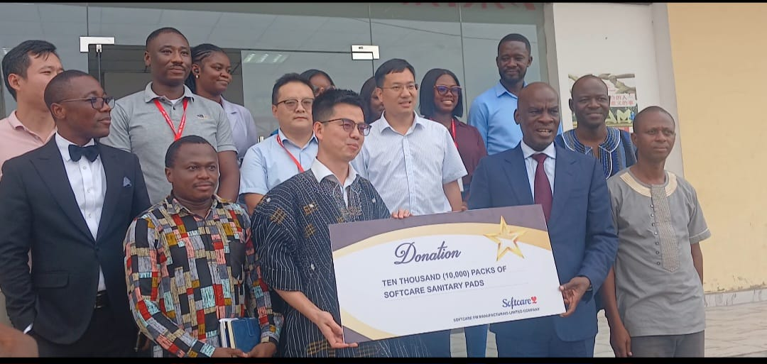 Sunda Group supports governments free sanitary pad initiative with 10,000 packs - MyJoyOnline