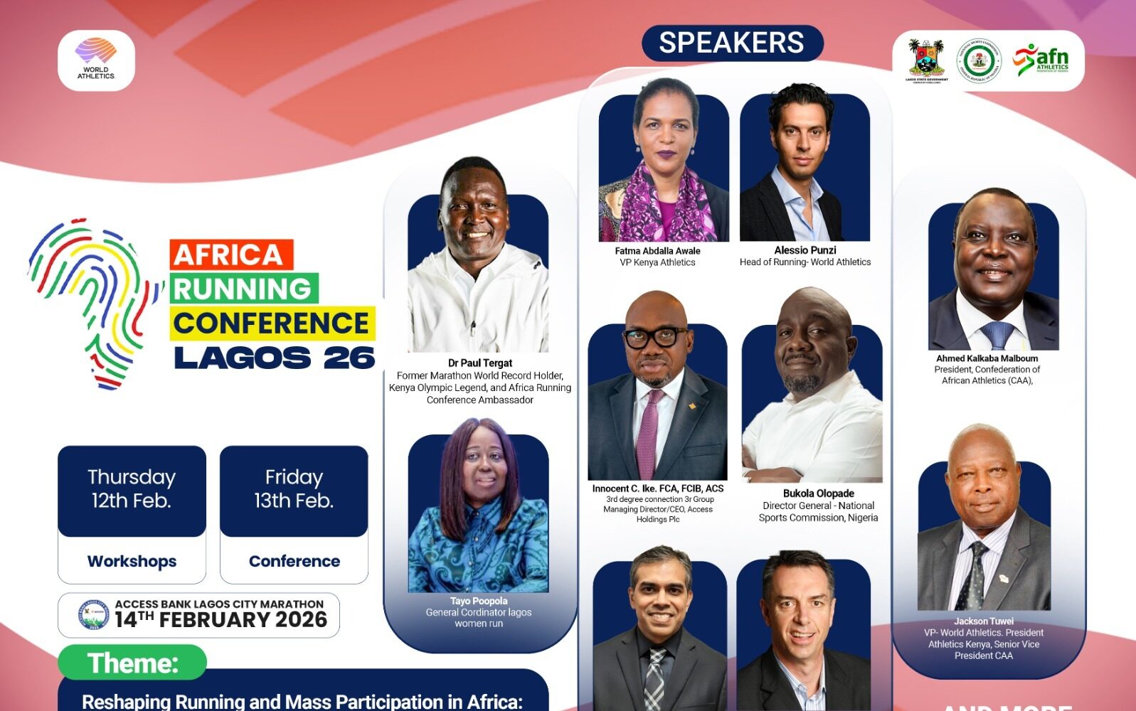 Global athletics leaders converge on Lagos for Africa Running Conference 2026