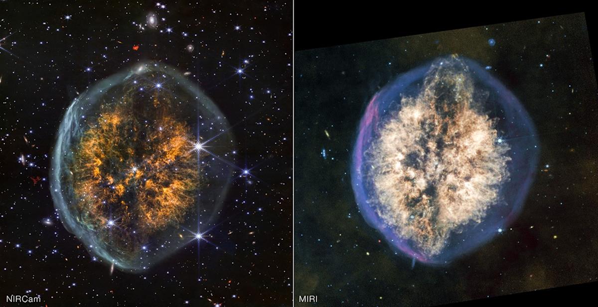 New Webb Telescope photos show off the Exposed Cranium Nebula