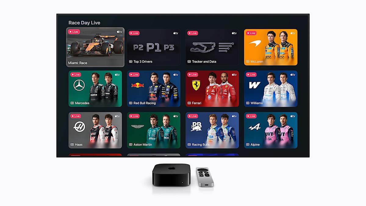 Everything you need to know about streaming F1 on Apple TV